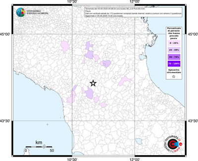 Mappa territorio comunale con almeno 3 questionari