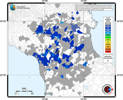 Mappa EMS - territori comunali