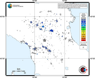 Mappa MCS - territori delle località