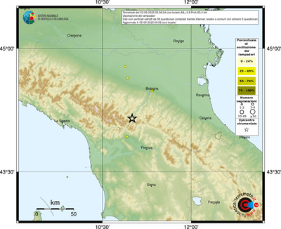 Mappa comuni con almeno 3 questionari