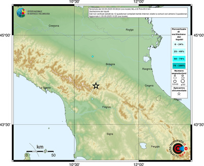 Mappa comuni con almeno 3 questionari
