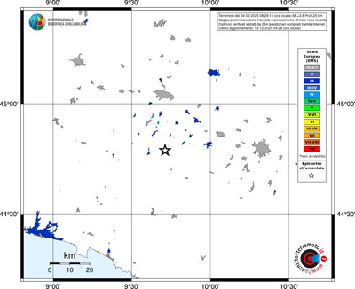 Mappa EMS - territori località