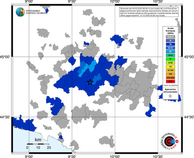 Mappa EMS - territori comuni