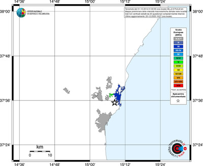 Mappa EMS - territori località