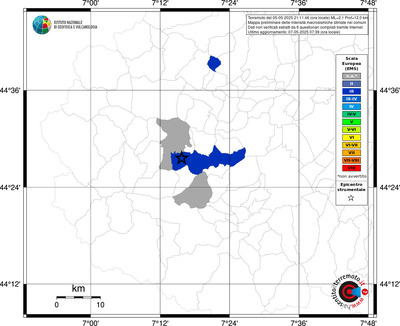 Mappa EMS - territori comunali
