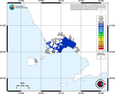 Mappa EMS - territori delle località