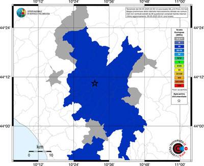 Mappa EMS - territori comunali