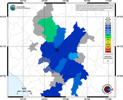 Mappa MCS - territori comunali