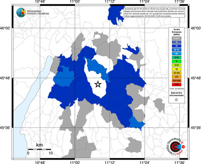 Mappa EMS - territori comunali
