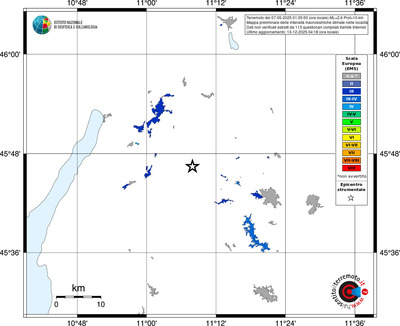 Mappa EMS - territori località