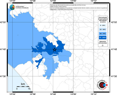 Mappa territorio comunale con almeno 3 questionari