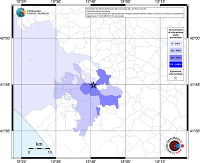 Mappa territorio comunale con almeno 3 questionari