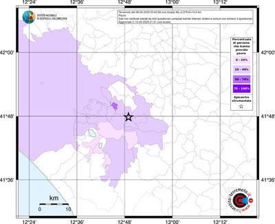 Mappa territorio comunale con almeno 3 questionari
