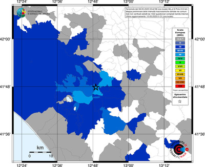 Mappa EMS - territori comunali