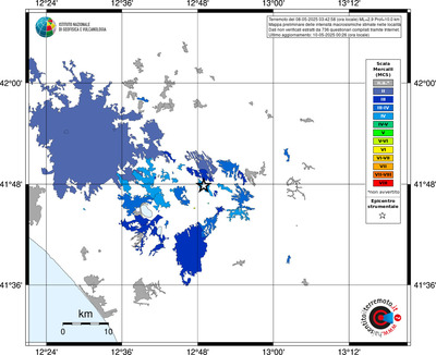 Mappa MCS - territori delle località