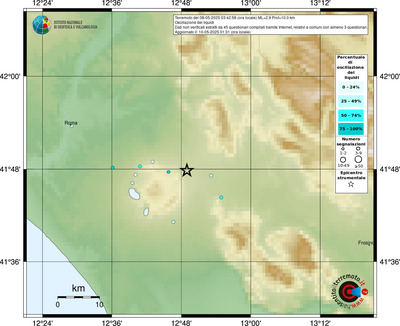 Mappa comuni con almeno 3 questionari