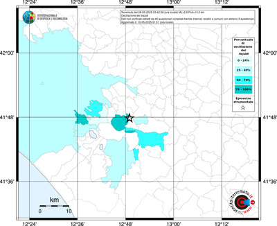 Mappa territorio comunale con almeno 3 questionari