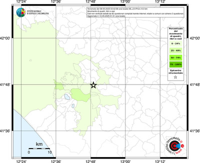 Mappa territorio comunale con almeno 3 questionari