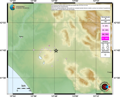 Mappa comuni con almeno 3 questionari