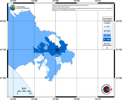 Mappa territorio comunale con almeno 3 questionari