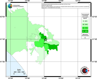 Mappa territorio comunale con almeno 3 questionari