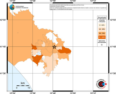 Mappa territorio comunale con almeno 3 questionari