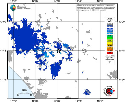 Mappa EMS - territori località