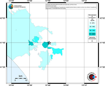 Mappa territorio comunale con almeno 3 questionari