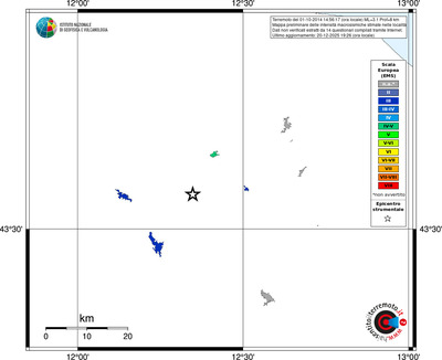 Mappa EMS - territori località