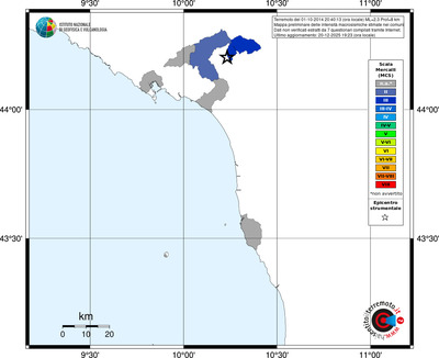 Mappa MCS - territori comuni