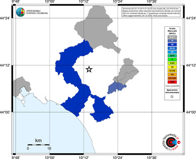 Mappa MCS - territori comuni