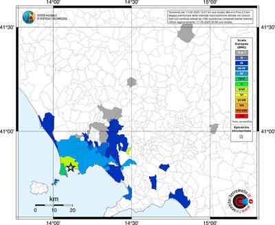 Mappa EMS - territori comunali
