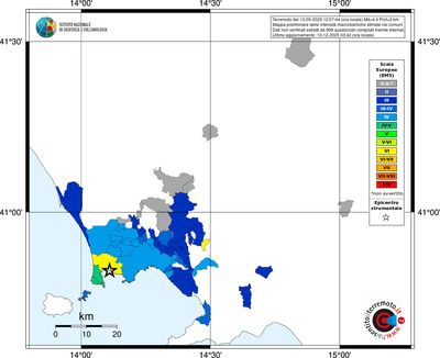 Mappa EMS - territori comuni