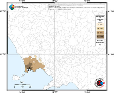 Mappa territorio comunale con almeno 3 questionari