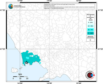 Mappa territorio comunale con almeno 3 questionari
