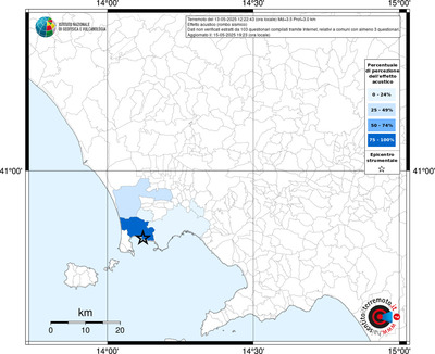 Mappa territorio comunale con almeno 3 questionari