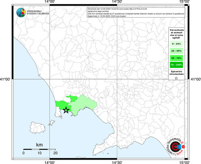 Mappa territorio comunale con almeno 3 questionari