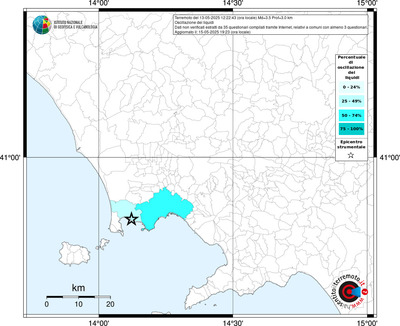 Mappa territorio comunale con almeno 3 questionari