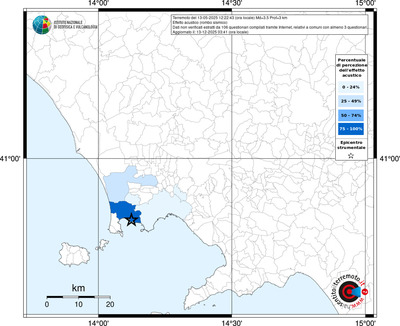 Mappa territorio comunale con almeno 3 questionari