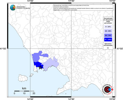 Mappa territorio comunale con almeno 3 questionari
