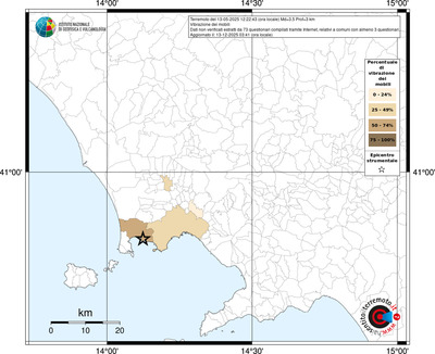 Mappa territorio comunale con almeno 3 questionari