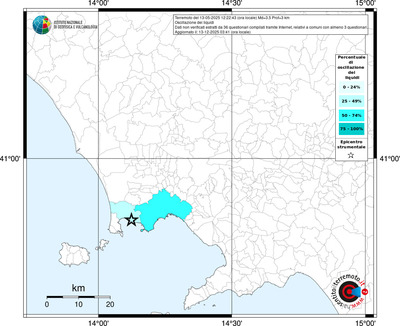 Mappa territorio comunale con almeno 3 questionari