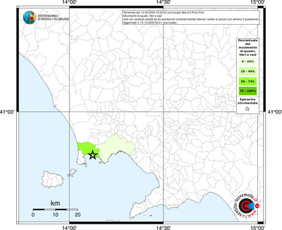 Mappa territorio comunale con almeno 3 questionari