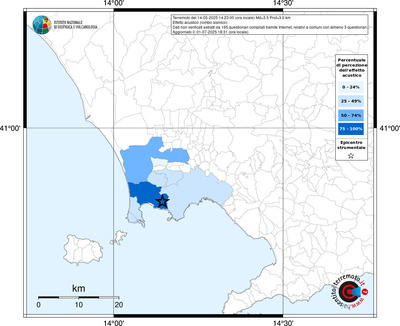 Mappa territorio comunale con almeno 3 questionari