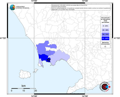 Mappa territorio comunale con almeno 3 questionari
