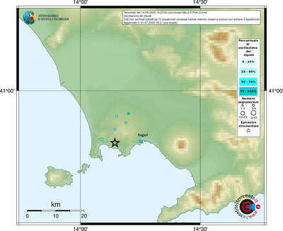 Mappa comuni con almeno 3 questionari
