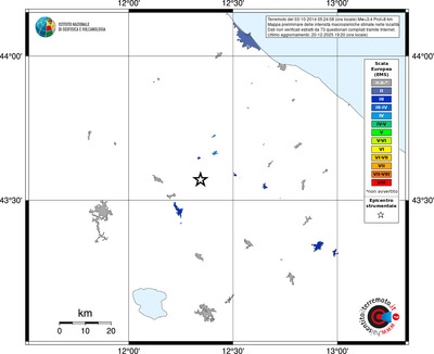 Mappa EMS - territori località