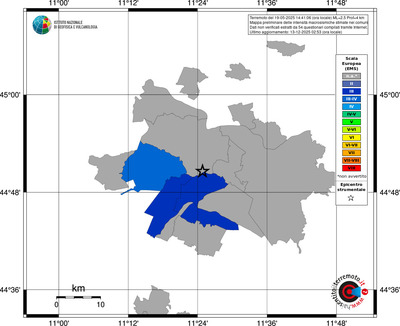 Mappa EMS - territori comuni