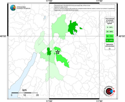 Mappa territorio comunale con almeno 3 questionari