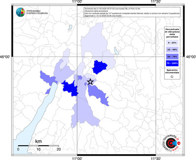 Mappa territorio comunale con almeno 3 questionari